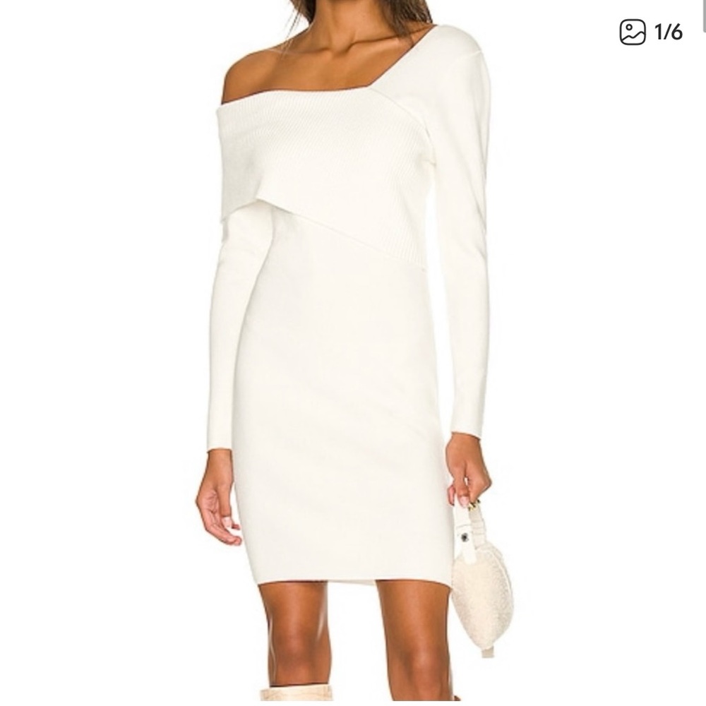 Chic Off-Shoulder Cream Mini Dress